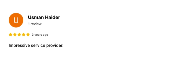 Customer Review from Facebook